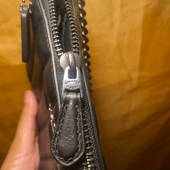 Coach Nolita 19 Quilted Black Leather Shoulder Bag w/ Gunmetal Hardware - Picture 4 of 8